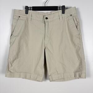 Columbia Mens Chino Shorts Khaki Size 36 Waist 10” Inseam Casual Outdoor Cotton
